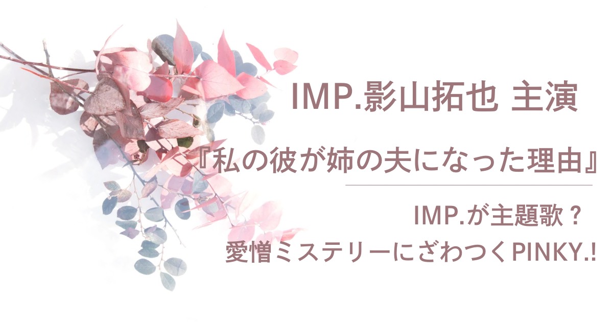 IMP.影山拓也主演「私の彼が姉の夫になった理由」についてご紹介します。